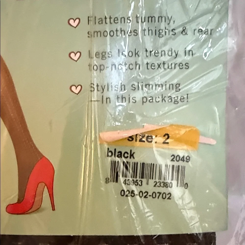 SPANX Love Your Assets Black Leg Tights, Sz 2, See Photo For Fit